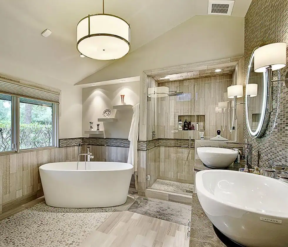 North Lou Al master bathroom